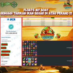 PEMENANG JACKPOT SEJITU GAME PRAGMATIC PLAY