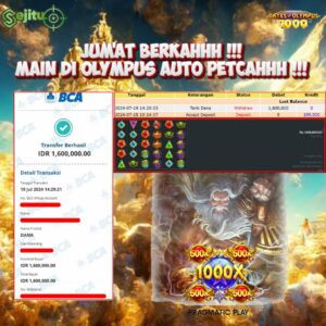 PEMENANG JACKPOT SEJITU GAME PRAGMATIC PLAY