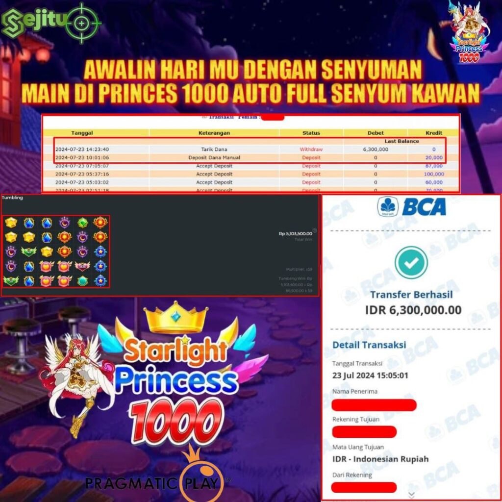 PEMENANG JACKPOT SEJITU GAME PRAGMATIC PLAY