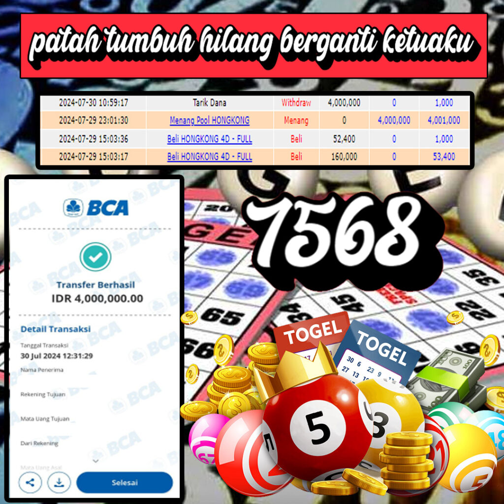 SELAMAT KEPADA MEMBER SEJITU JACKPOT PAUS DI TOGEL HONGKONG