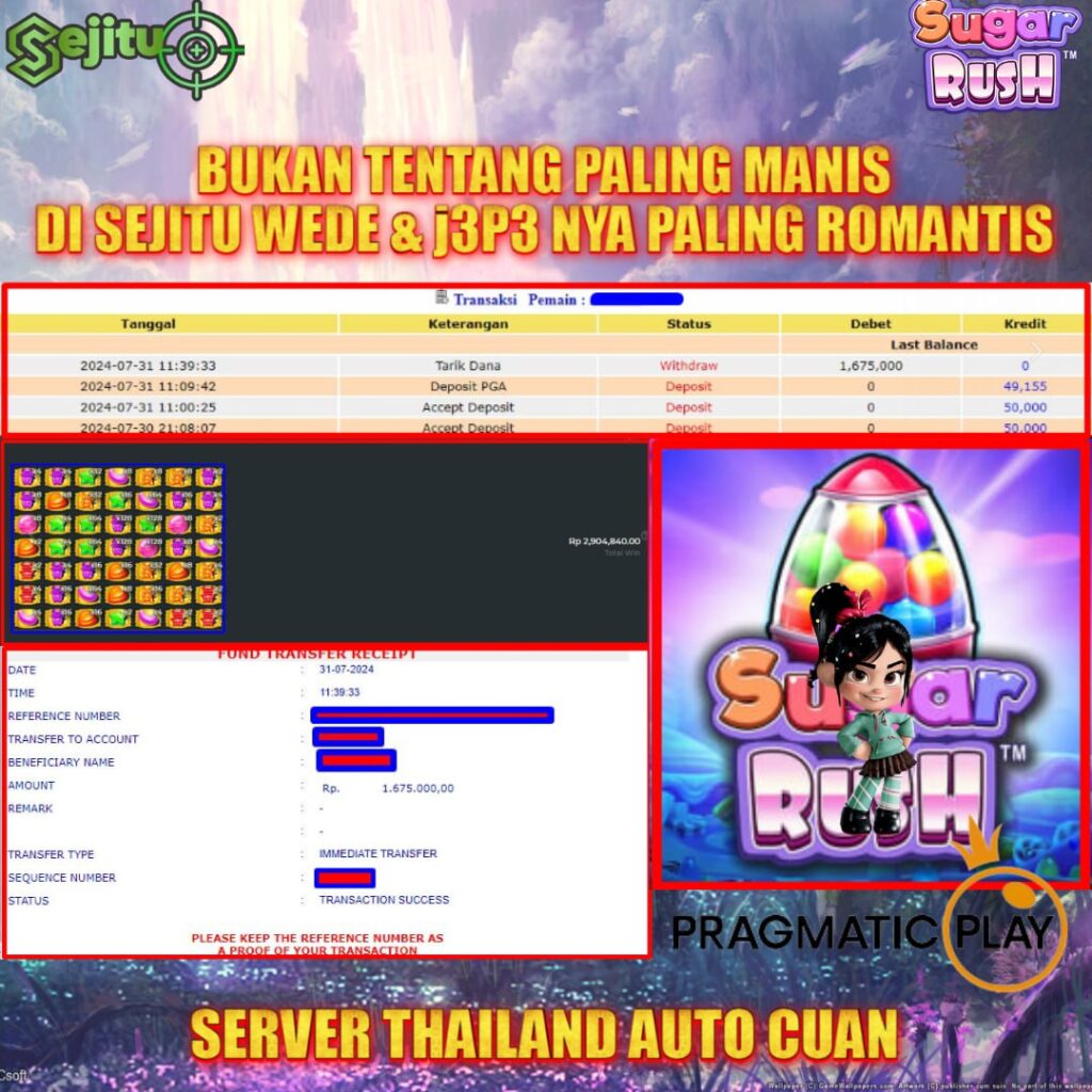 PEMENANG JACKPOT SEJITU GAME PRAGMATIC PLAY