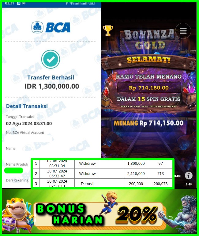 PEMENANG JACKPOT SEJITU GAME PRAGMATIC PLAY