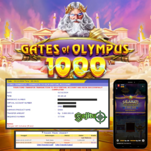 PEMENANG JACKPOT SEJITU GAME GATES OF OLYMPUS 1000 PRAGMATIC PLAY