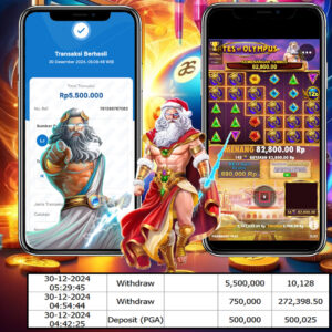 PEMENANG JACKPOT SEJITU GAMES GATE OF OLYMPUS PRAGMATIC PLAY