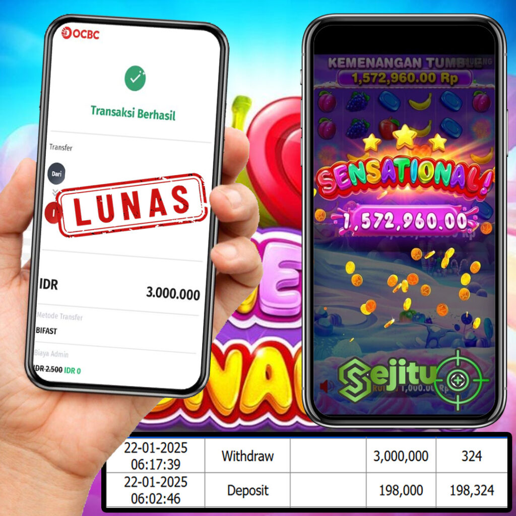 PEMENANG JACKPOT SEJITU SWEET BONANZA PRAGMATIC PLAY