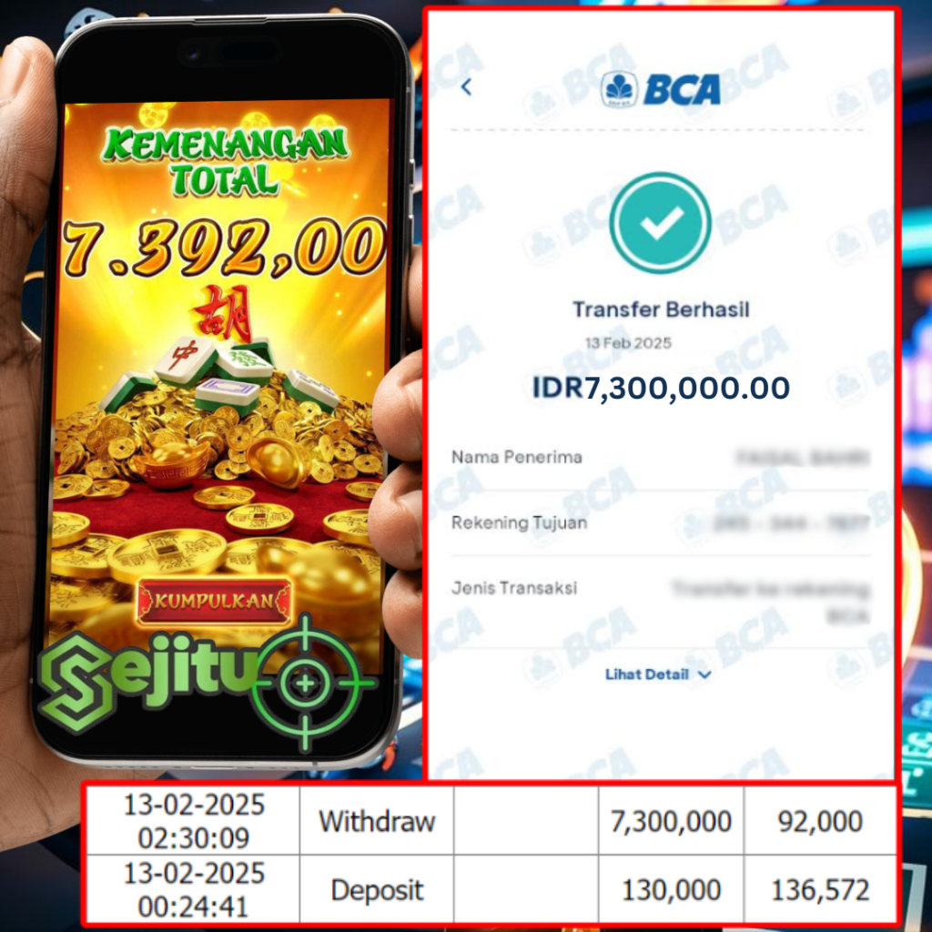 PEMENANG JACKPOT SEJITU MAHYONG WAYS 2 PG SOFT