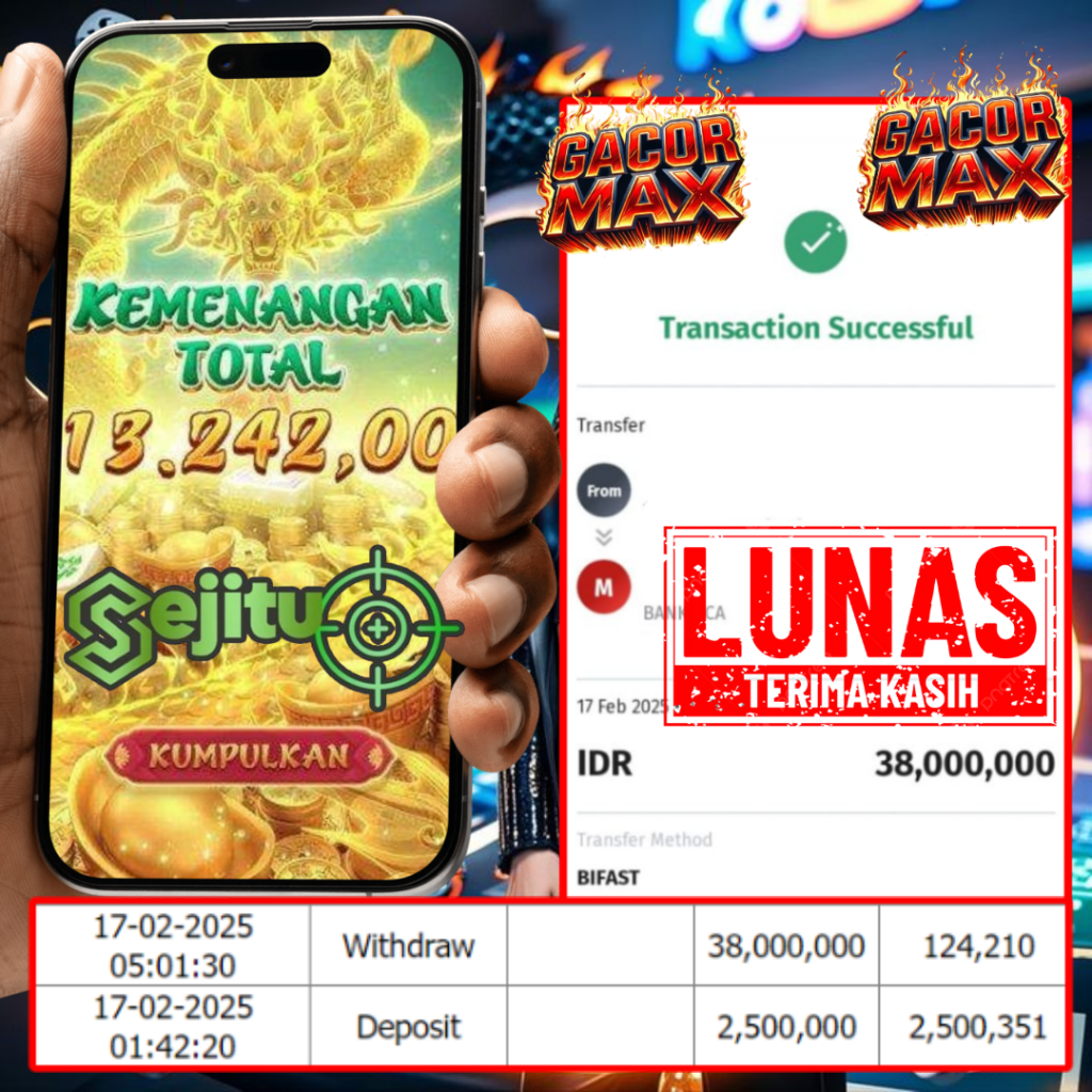 PEMENANG JACKPOT SEJITU MAHYONG WAYS 2 PG SOFT