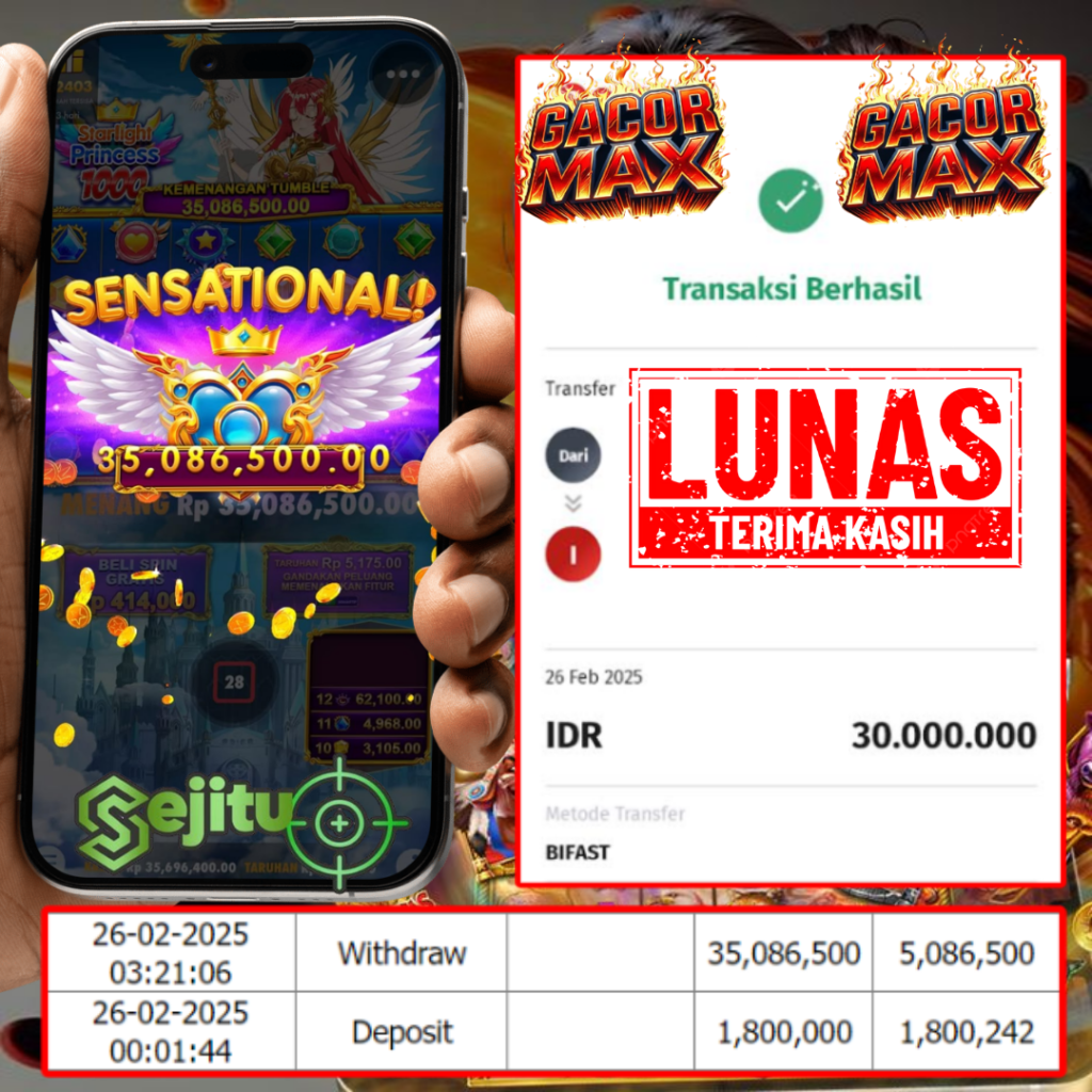 PEMENANG JACKPOT SEJITU STARLIGHT PRINCESS 1000 PRAGMATIC PLAY