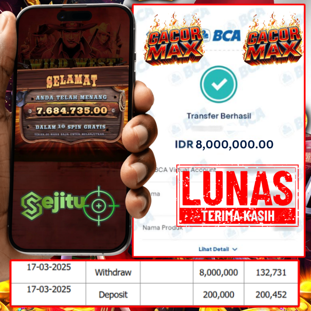 PEMENANG JACKPOT SEJITU WILD WEST GOLD PRAGMATIC PLAY